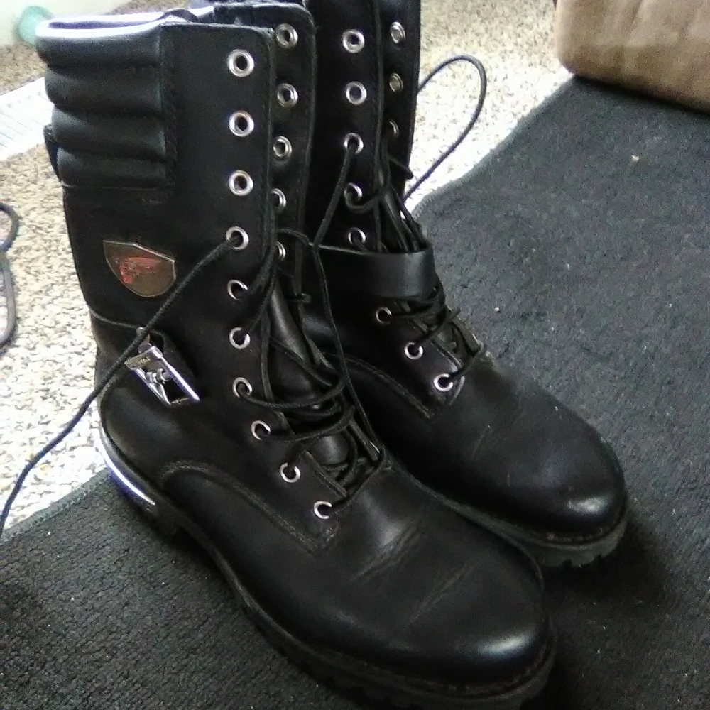 Red wing steel toe boots,sz 8